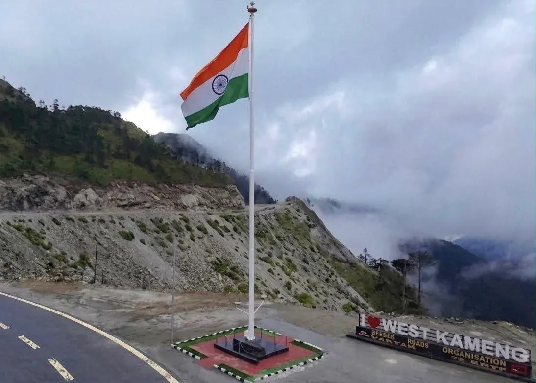 CM Pema Khandu hails 72-ft Tiranga at Sela Tunnel portal