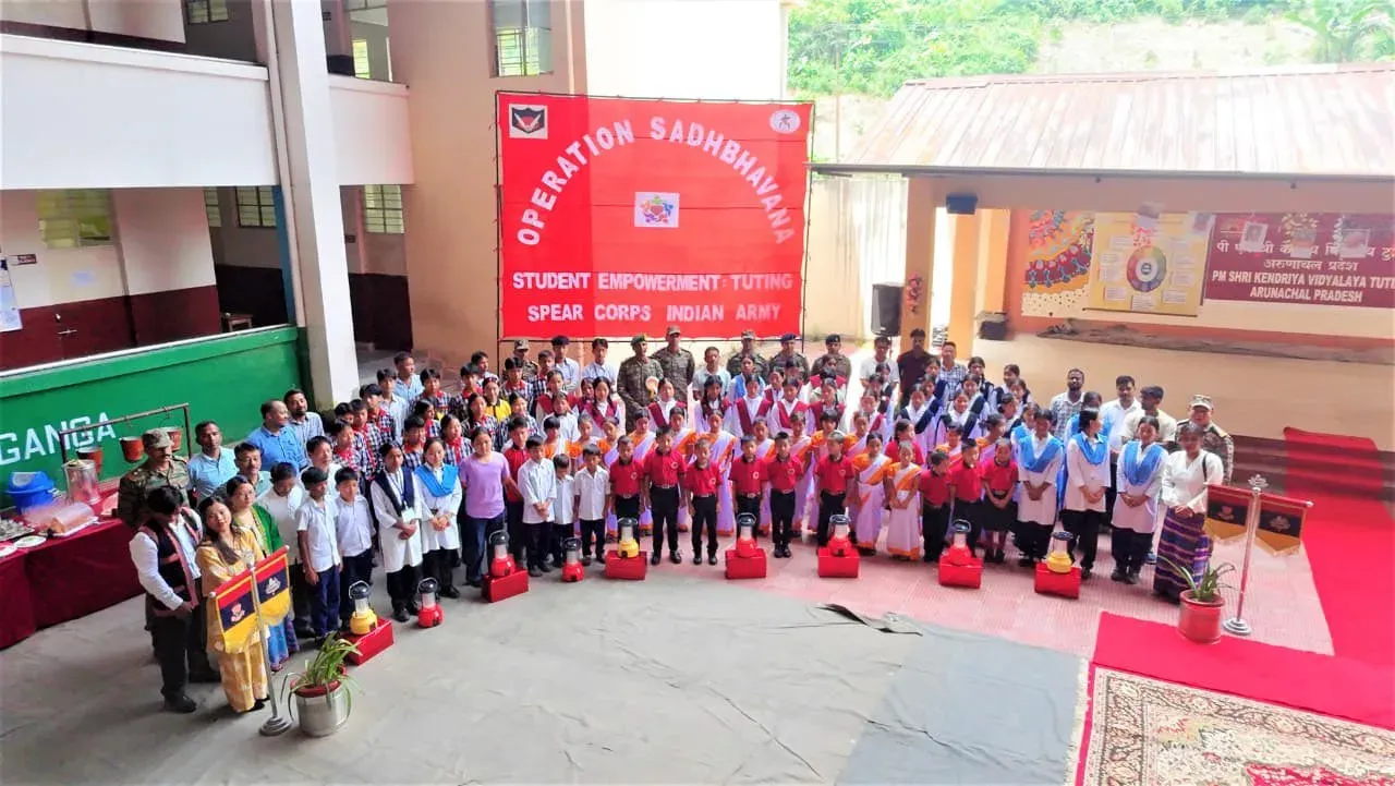 CM Pema Khandu hails Army's solar lamps drive in Tuting Valley