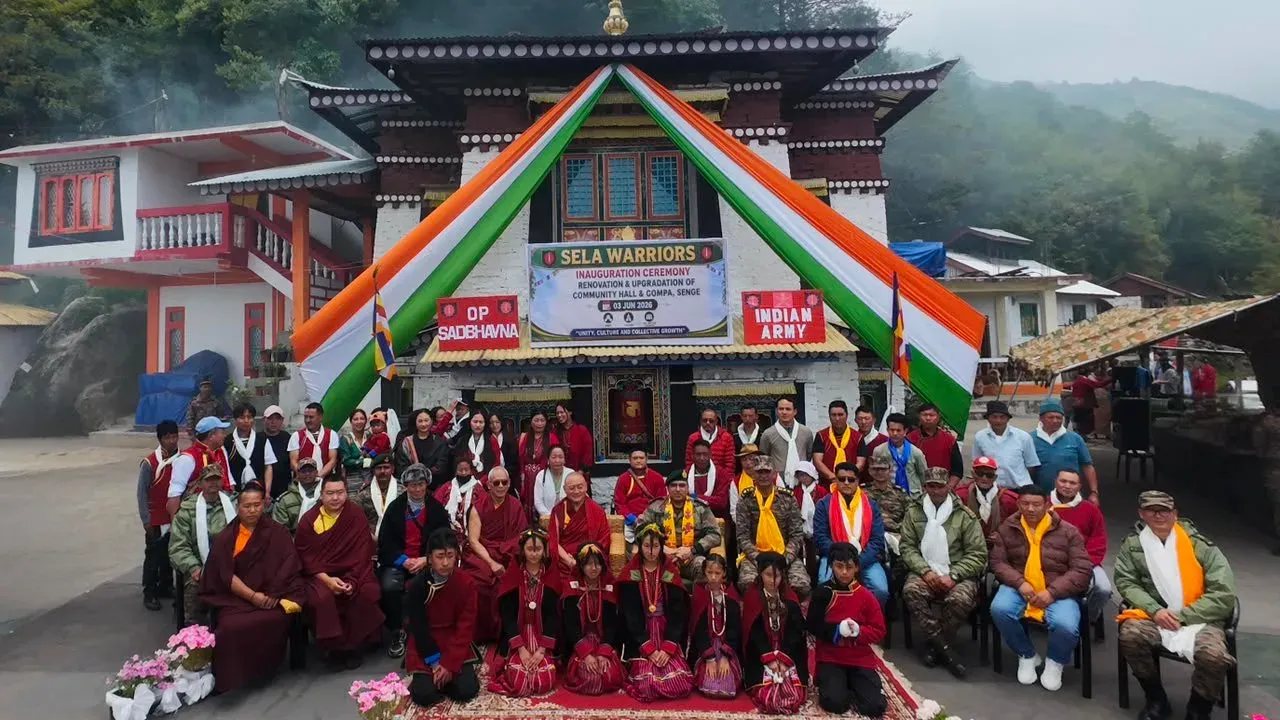 CM Pema Khandu Hails Army's Upgraded Gompa at Senge Under Op Sadbhavna