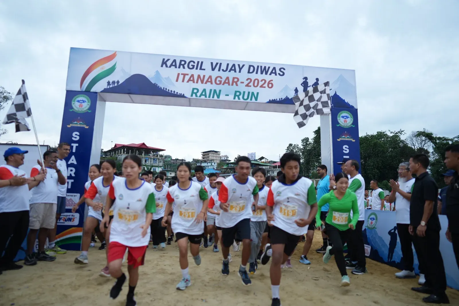 CM Pema Khandu Hails Kargil Vijay Diwas Rain Run in Itanagar