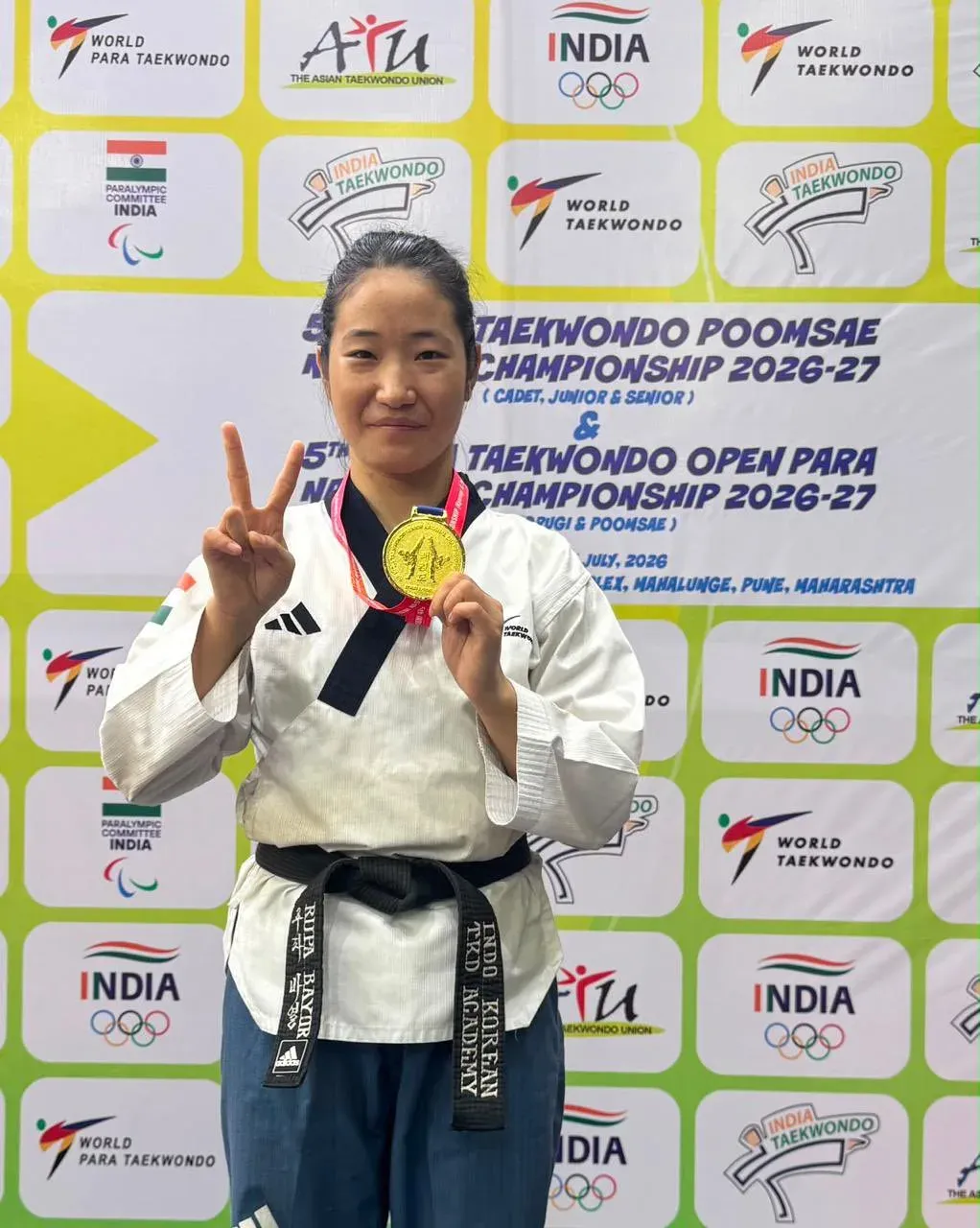 CM Pema Khandu Hails Rupa Bayor's National Taekwondo Gold