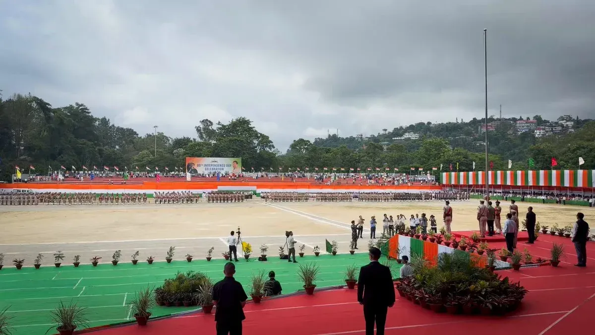 CM Pema Khandu Hoists Tricolour on 80th Independence Day