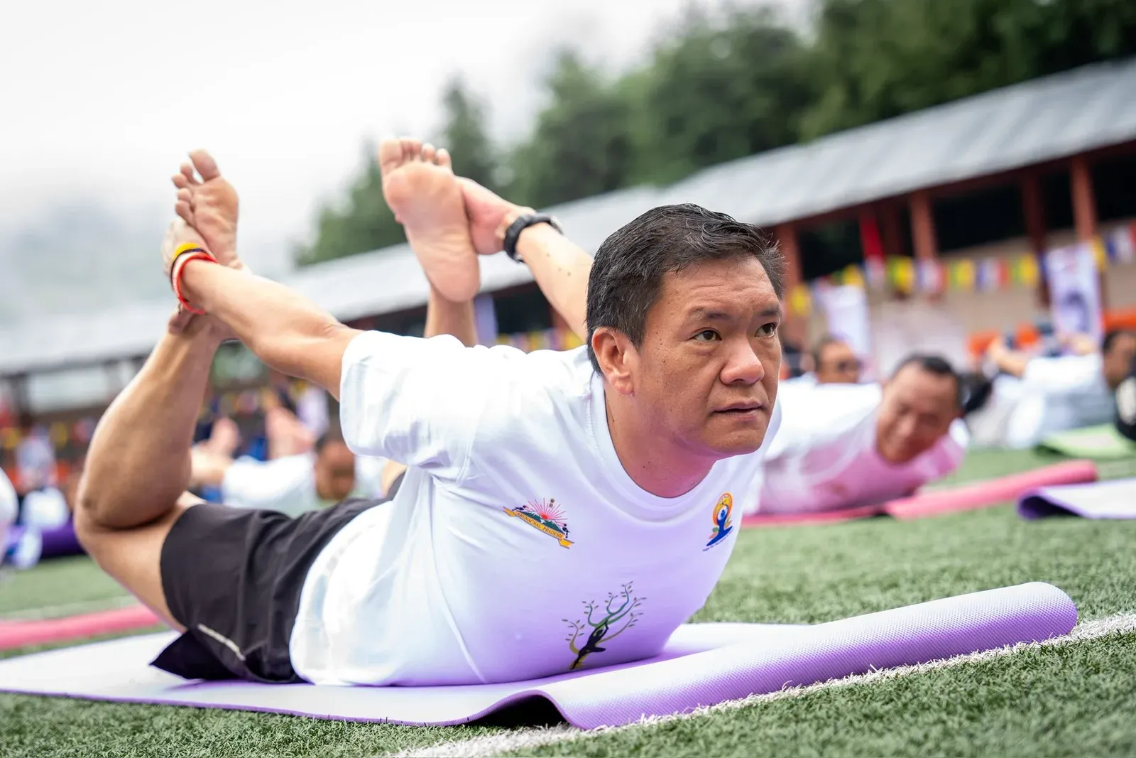 CM Pema Khandu Leads Yoga Day at Jang With Army, Schools