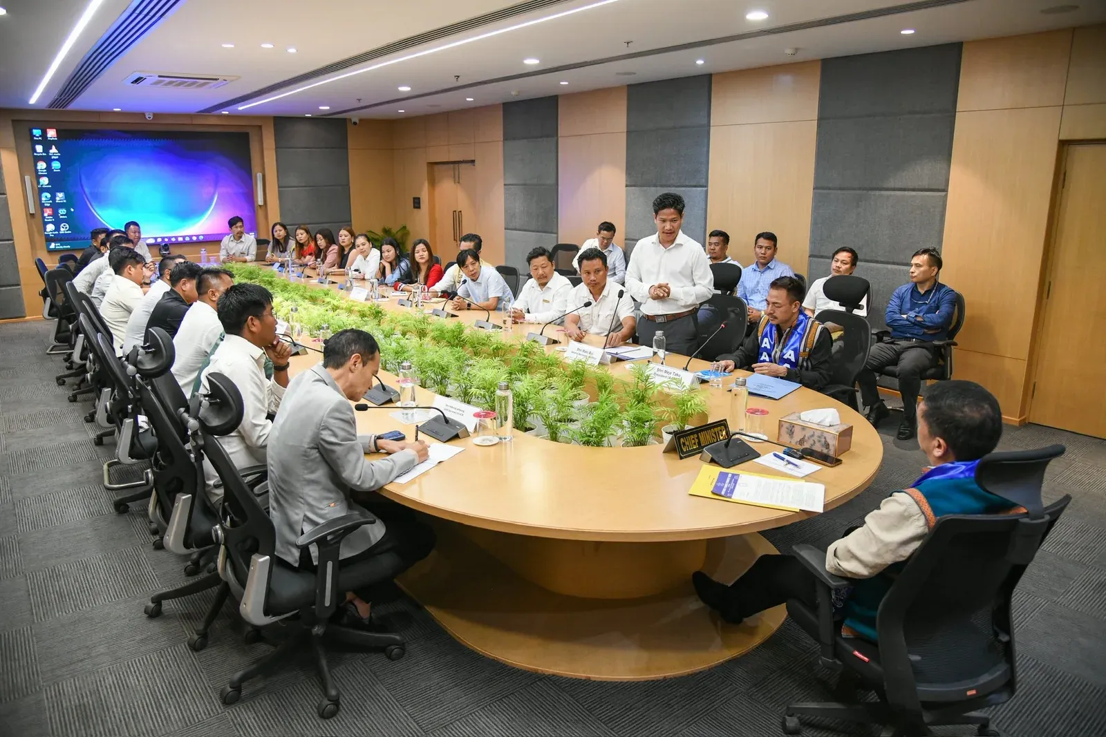 CM Pema Khandu Meets AAPSU on Indigenous Rights