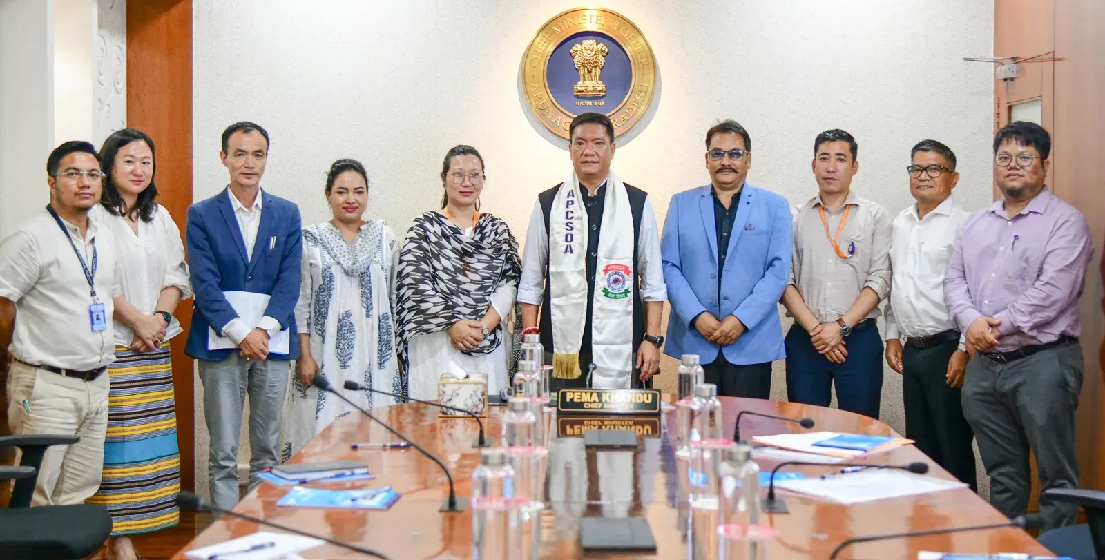 CM Pema Khandu Meets APCSOA, Launches Its Official Website