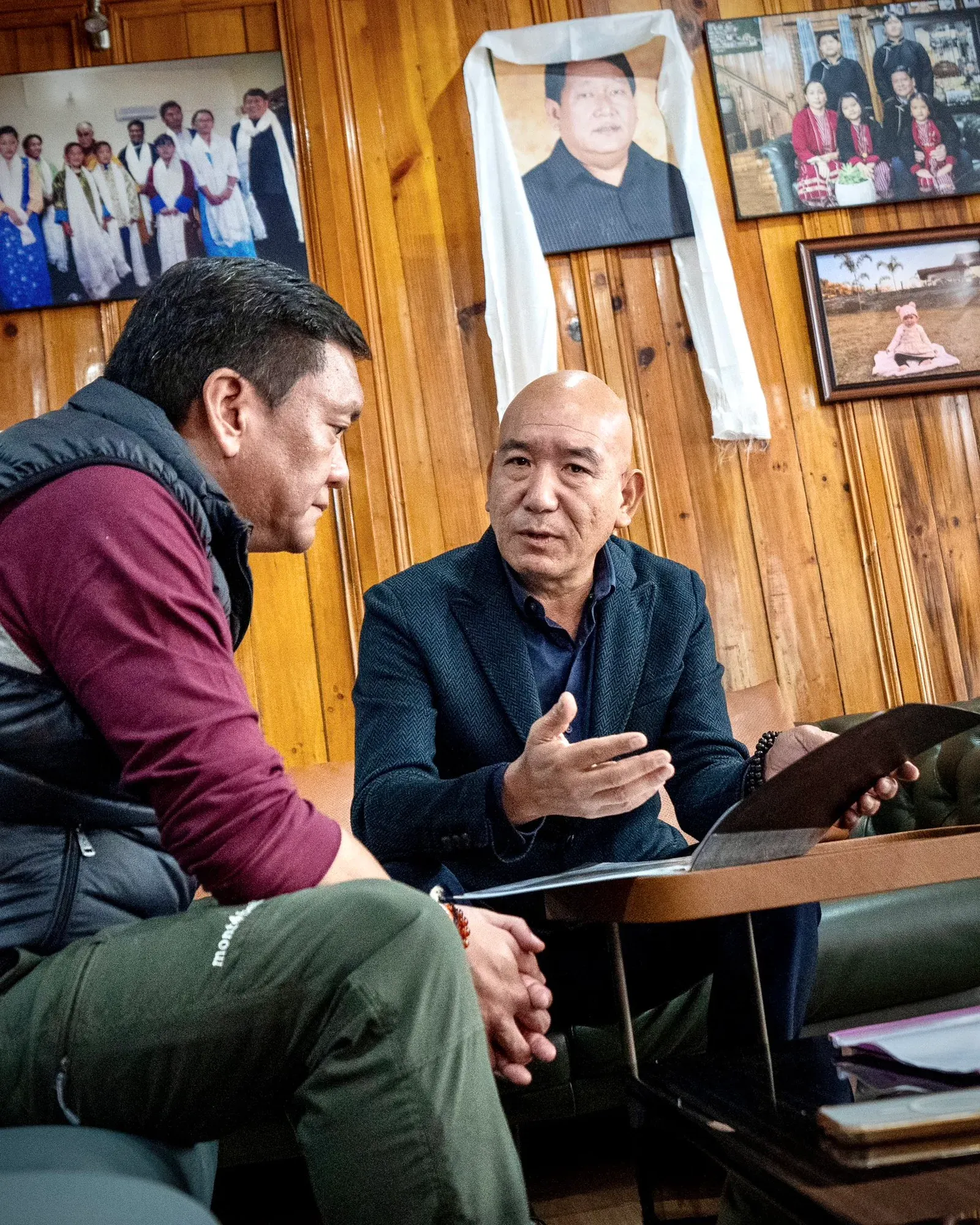 CM Pema Khandu Visits Jhamtse Gatsal Community in Lumla