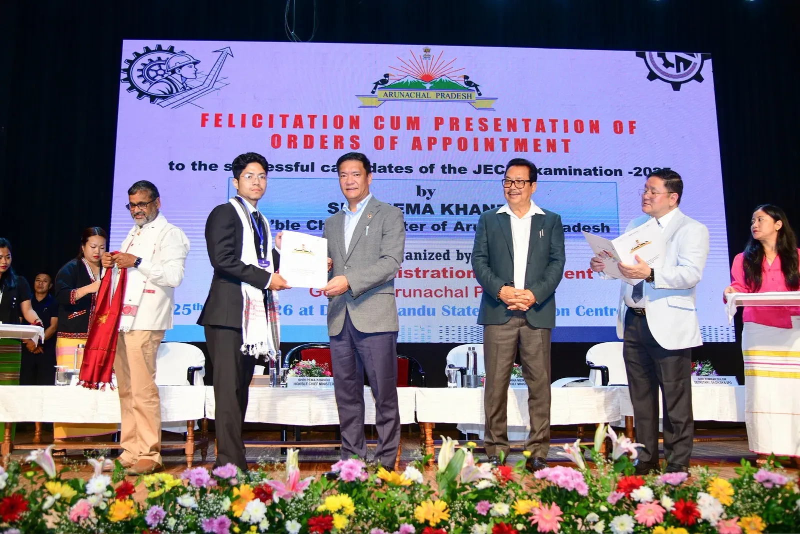 CM Pema Khandu Welcomes 404 New JEs Into Arunachal Service