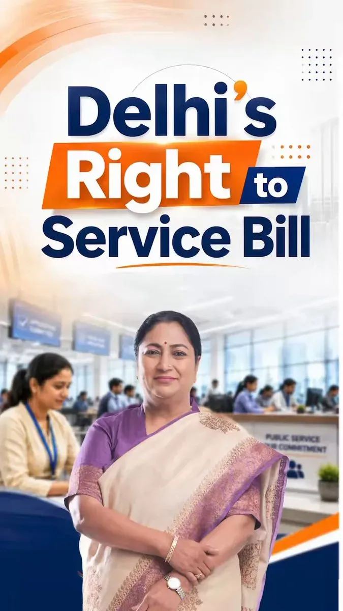 CM Rekha Gupta Approves Delhi Right to Service Bill 2026