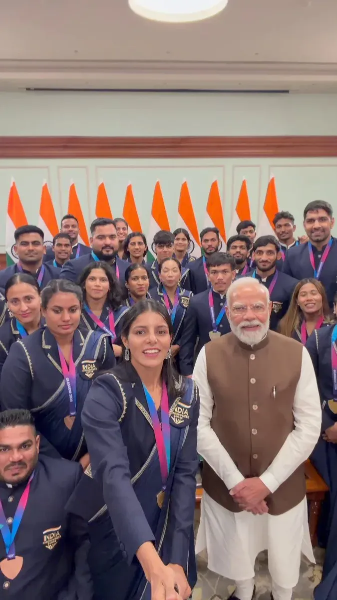 CM Rekha Gupta Cheers PM Modi's Meet with CWG 2026 Winners