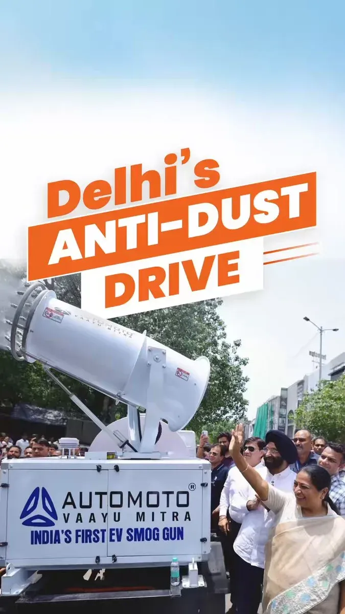CM Rekha Gupta Deploys Filterless Air Purifiers Across Delhi