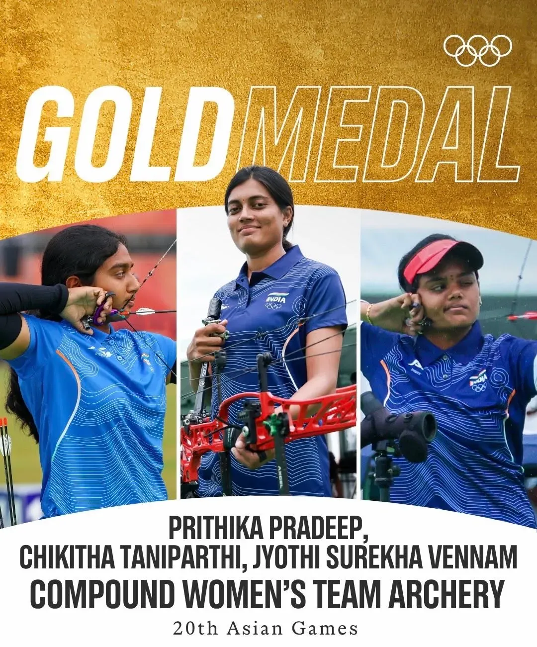 CM Rekha Gupta Hails India's Gold in Women's Compound Archery