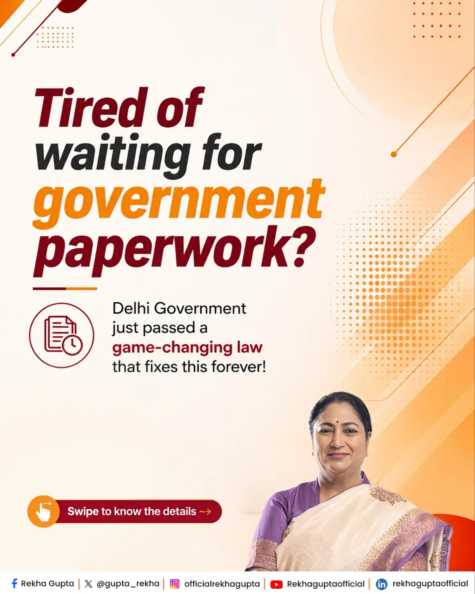 CM Rekha Gupta Introduces Time-Bound Services Bill for Delhi