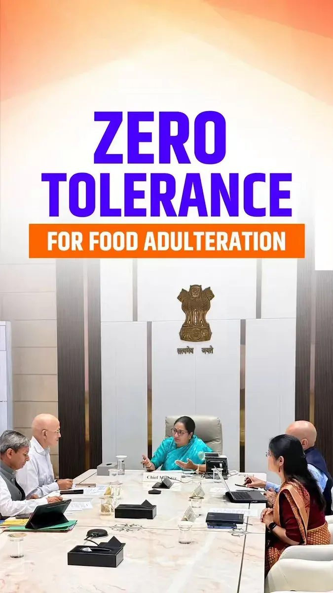 CM Rekha Gupta Orders Year-Round Crackdown on Adulterated Food in Delhi
