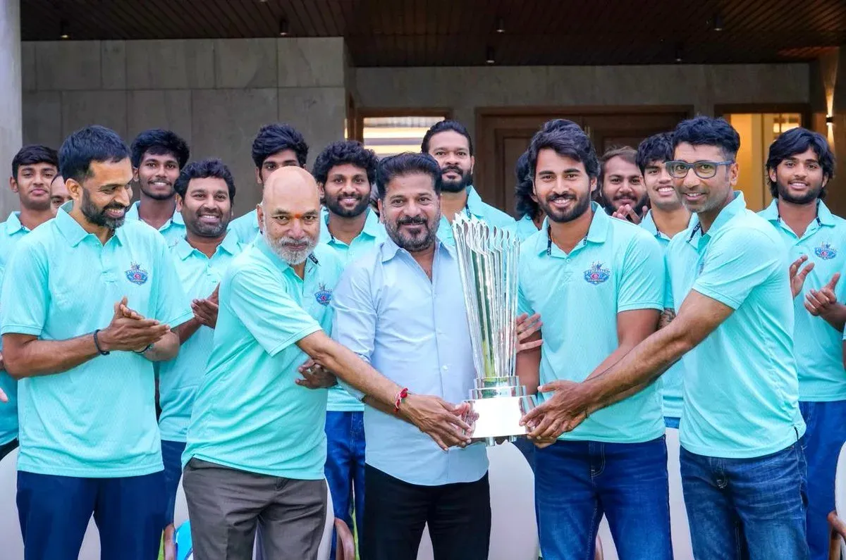 CM Revanth Reddy Felicitates TG-20 Champions, Flags Sports Push