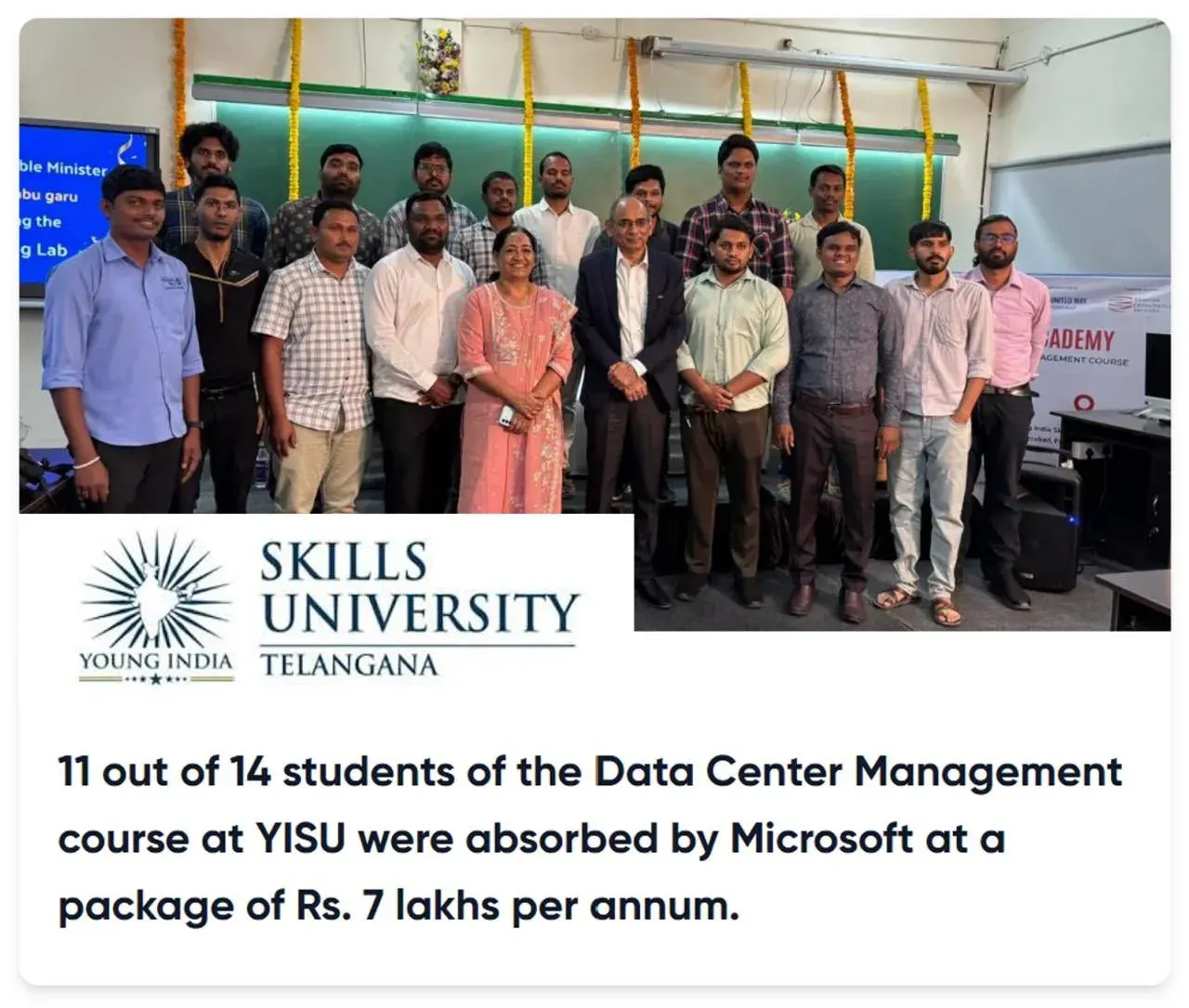 CM Revanth Reddy Hails Microsoft Hiring 11 YISU Students