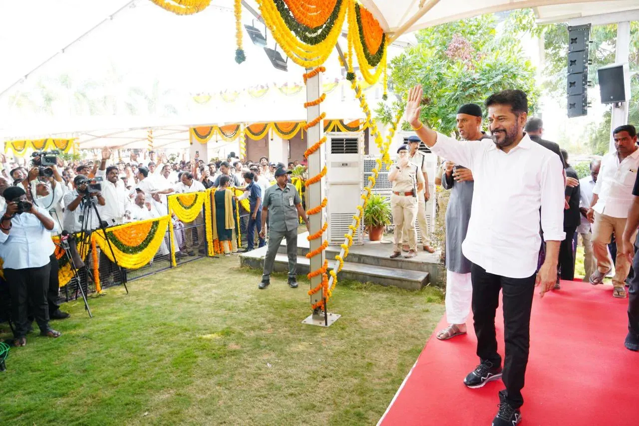 CM Revanth Reddy holds Dussehra meet in Kodangal