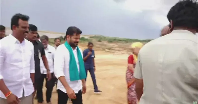 CM Revanth Reddy Inspects PRLIS Packages 14 & 15 at Karivena