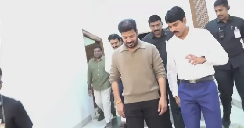 CM Revanth Reddy Joins Students for FIFA World Cup Screening