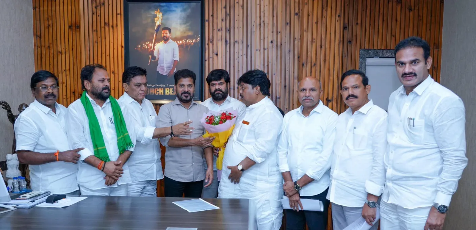 CM Revanth Reddy meets Lambada leaders on Sant Sevalal Corporation