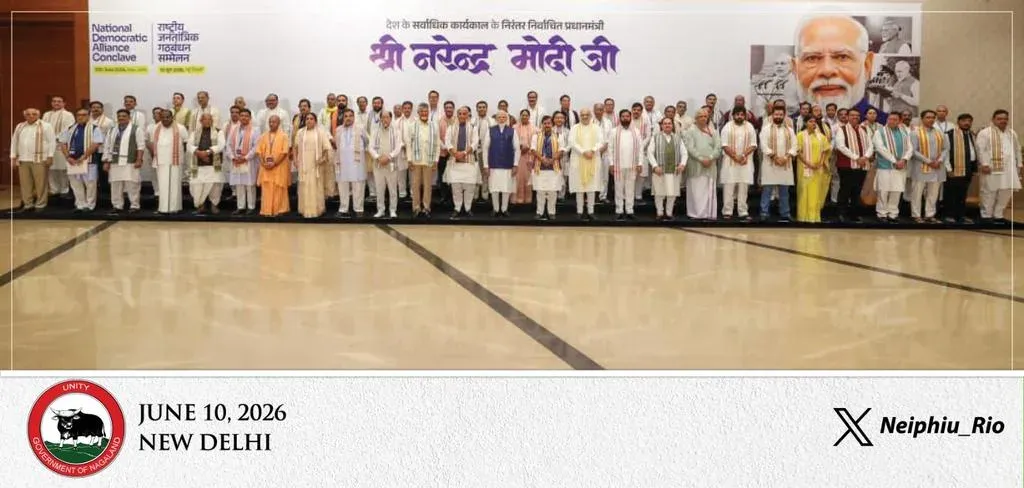 CM Rio attends NDA Conclave honouring PM Modi's record tenure