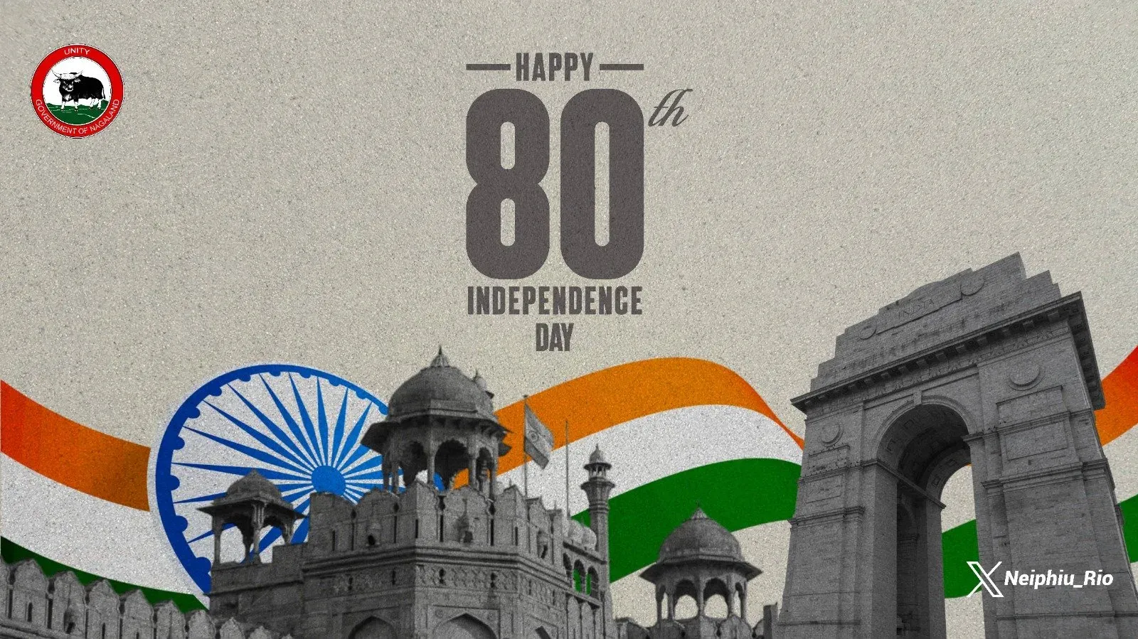 CM Rio Greets Nagaland on 80th Independence Day