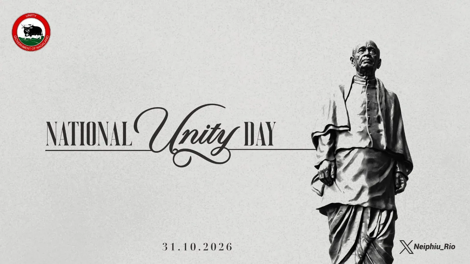 CM Rio pays tribute to Sardar Patel on National Unity Day