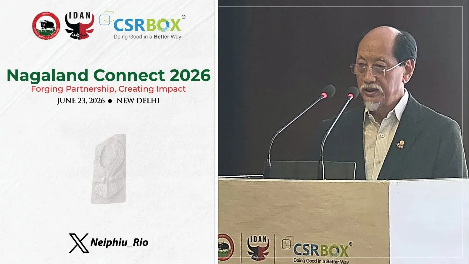 CM Rio pitches Nagaland as CSR destination at Connect 2026