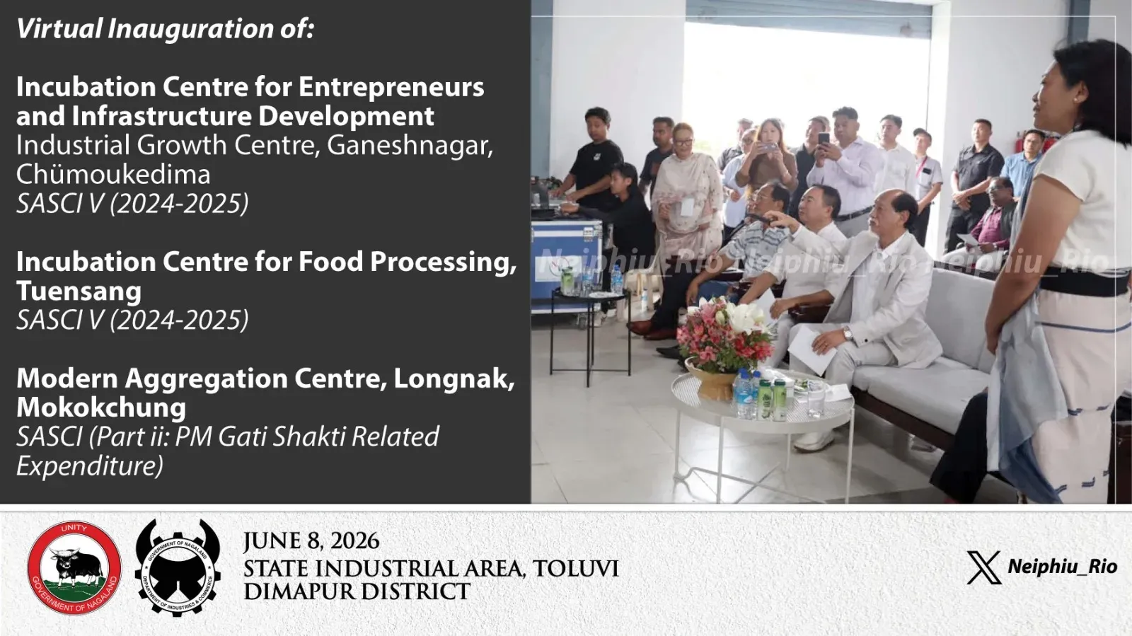 CM Rio Virtually Inaugurates 3 Industrial Projects in Nagaland