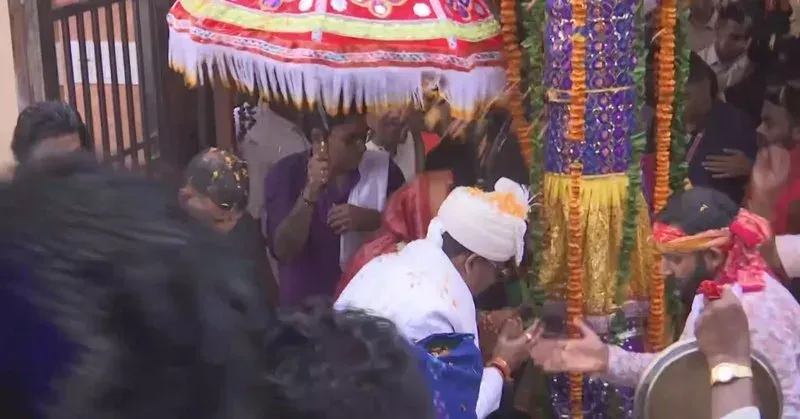 CM Sai attends Rath Yatra in Jashpur's Dokada village