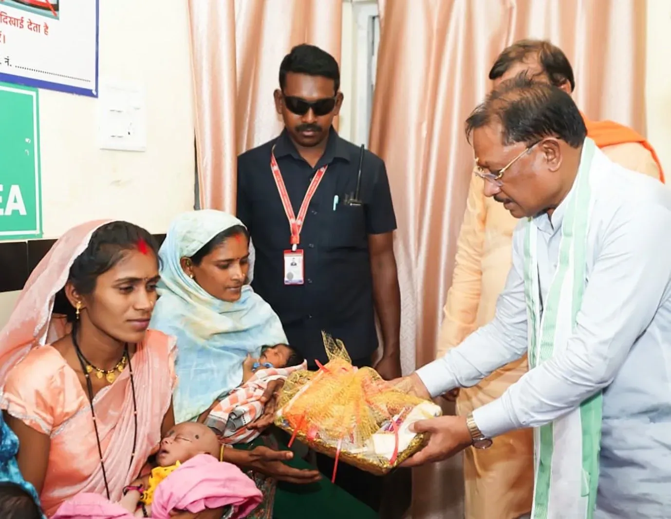 CM Sai Distributes Maternity Kits at Balodabazar Health Centre