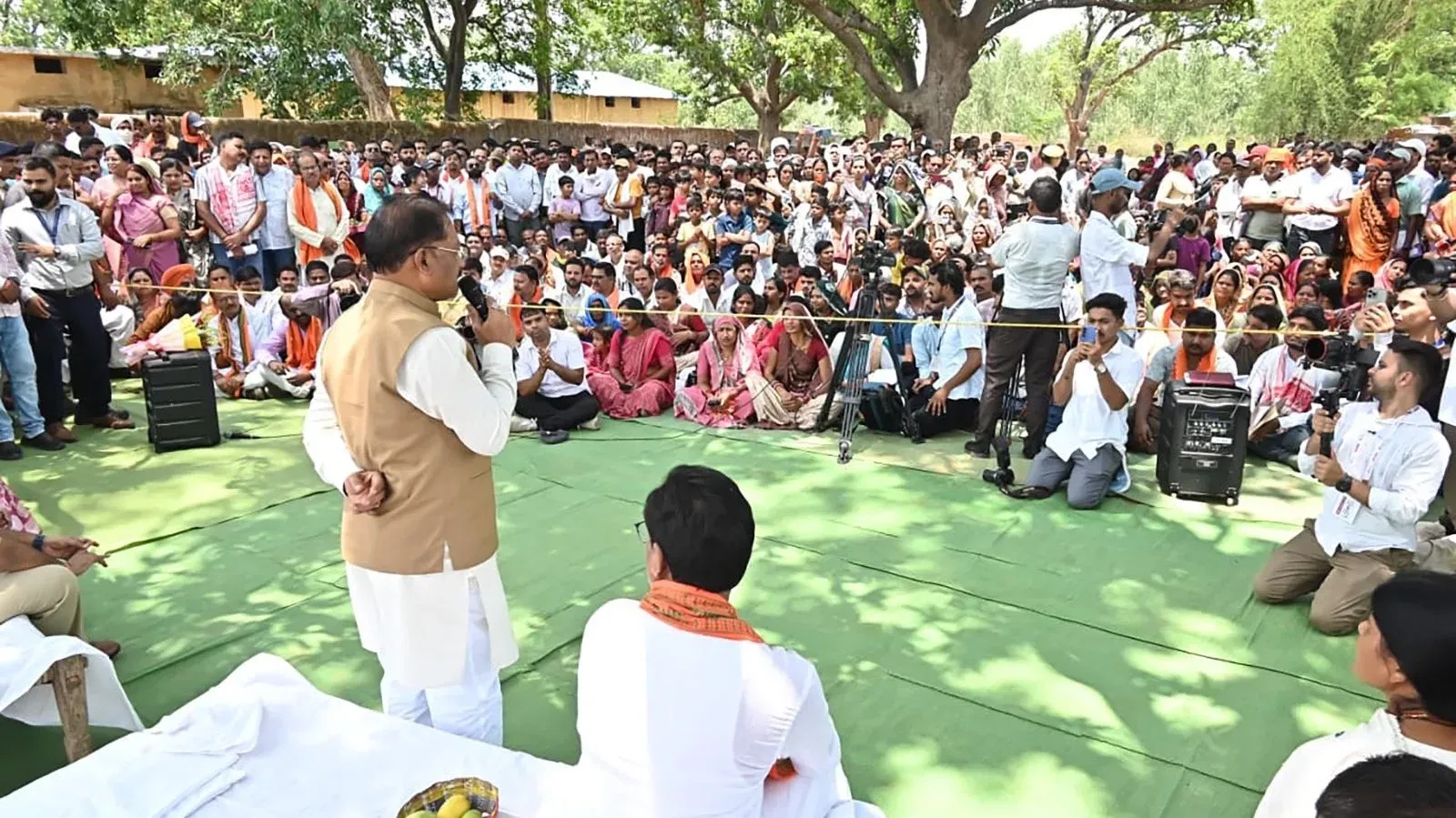 CM Sai Holds Jan Chaupal in Gaurela-Pendra-Marwahi Under Sushasan Tihar