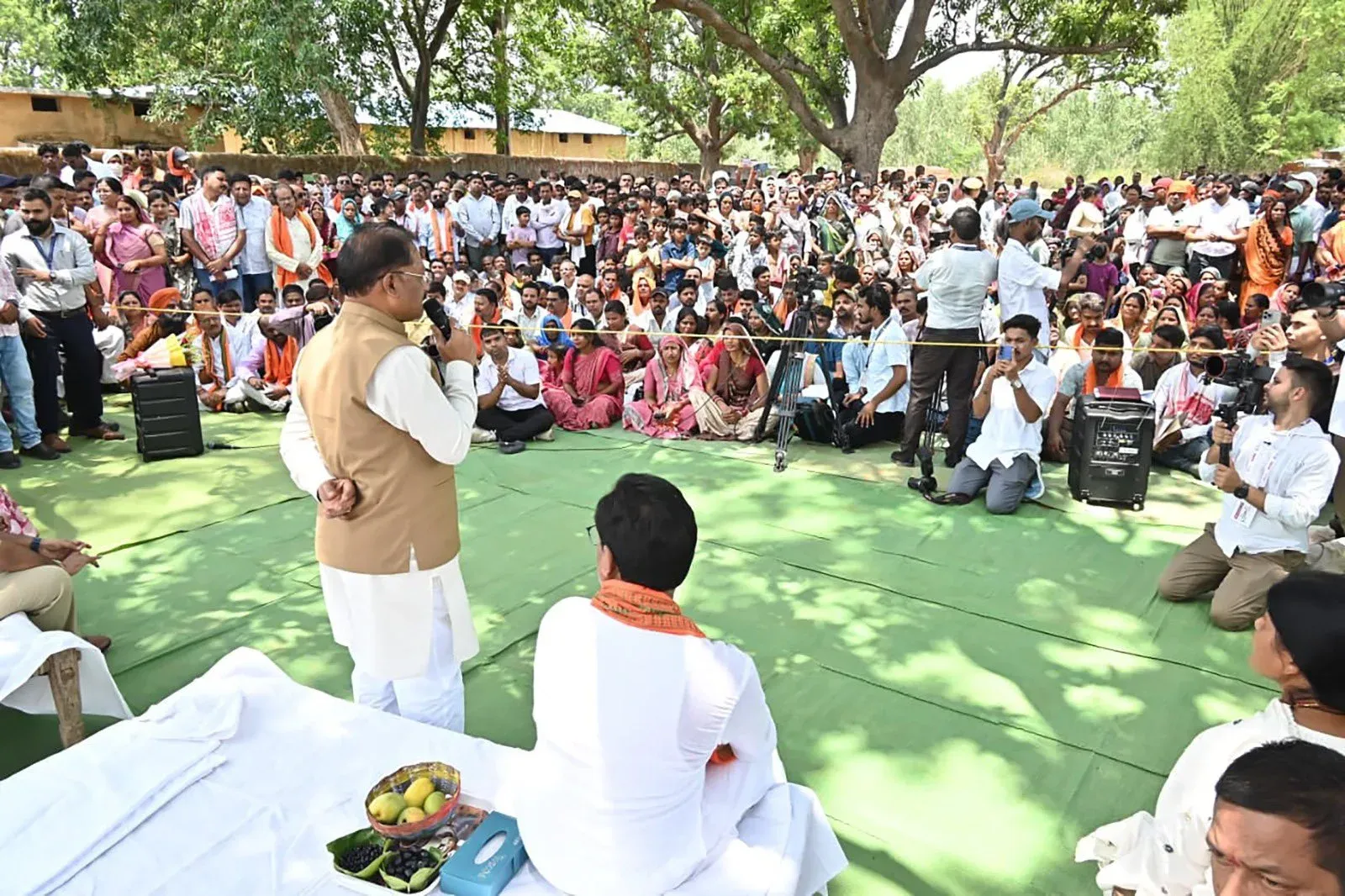 CM Sai Holds Jan Chaupal in Gourela-Pendra-Marwahi