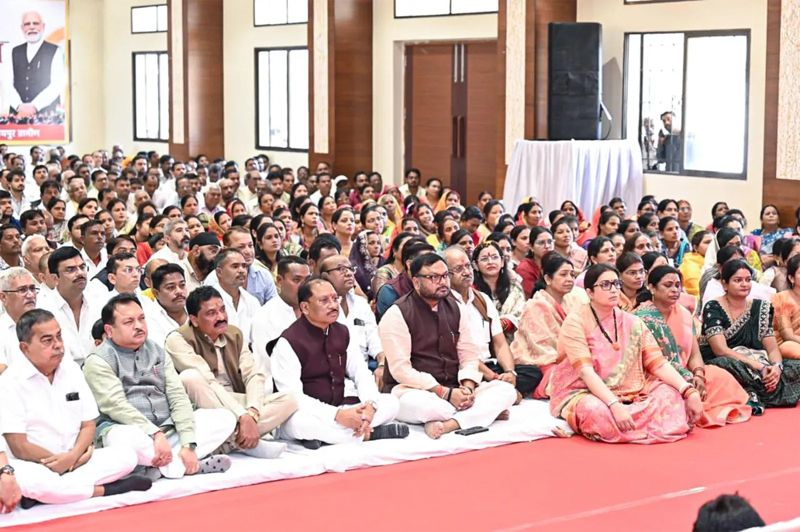 CM Sai joins 139th Mann Ki Baat listen-in at Abhanpur-Raipur