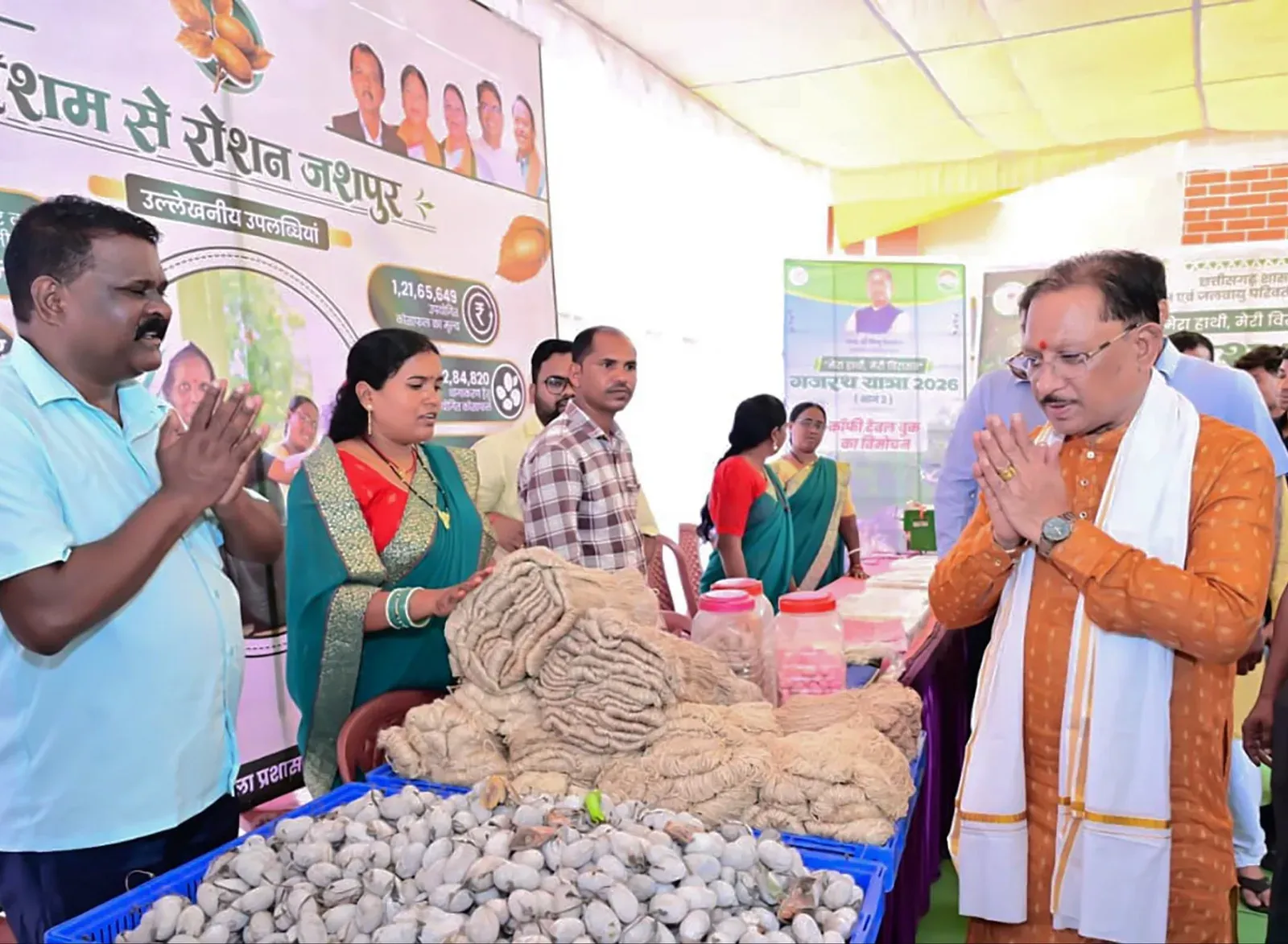 CM Sai Launches 'Resham Se Roshan Jashpur' Silk Initiative