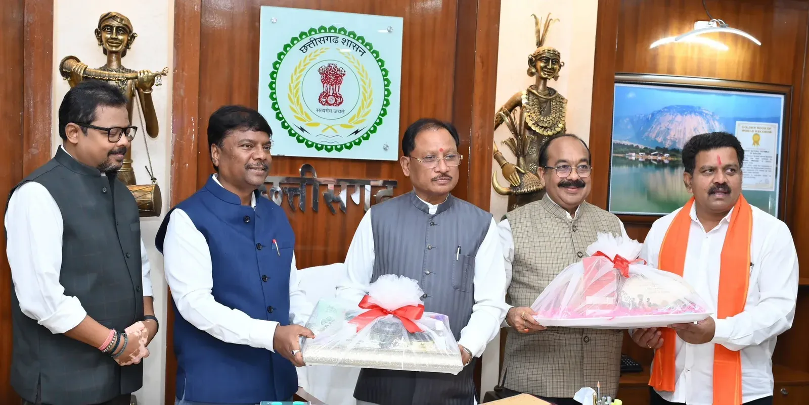 CM Sai Launches Van Dhan Herbal Diwali Gift Packs in Raipur
