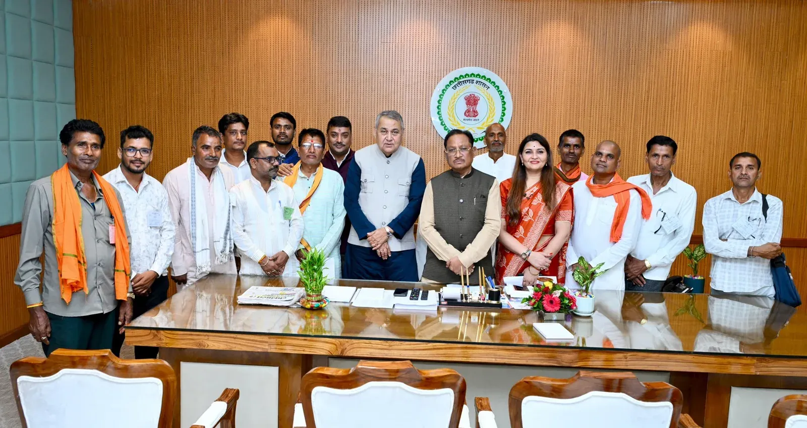 CM Sai Meets Bharatiya Kisan Sangh Delegation at Vidhan Sabha
