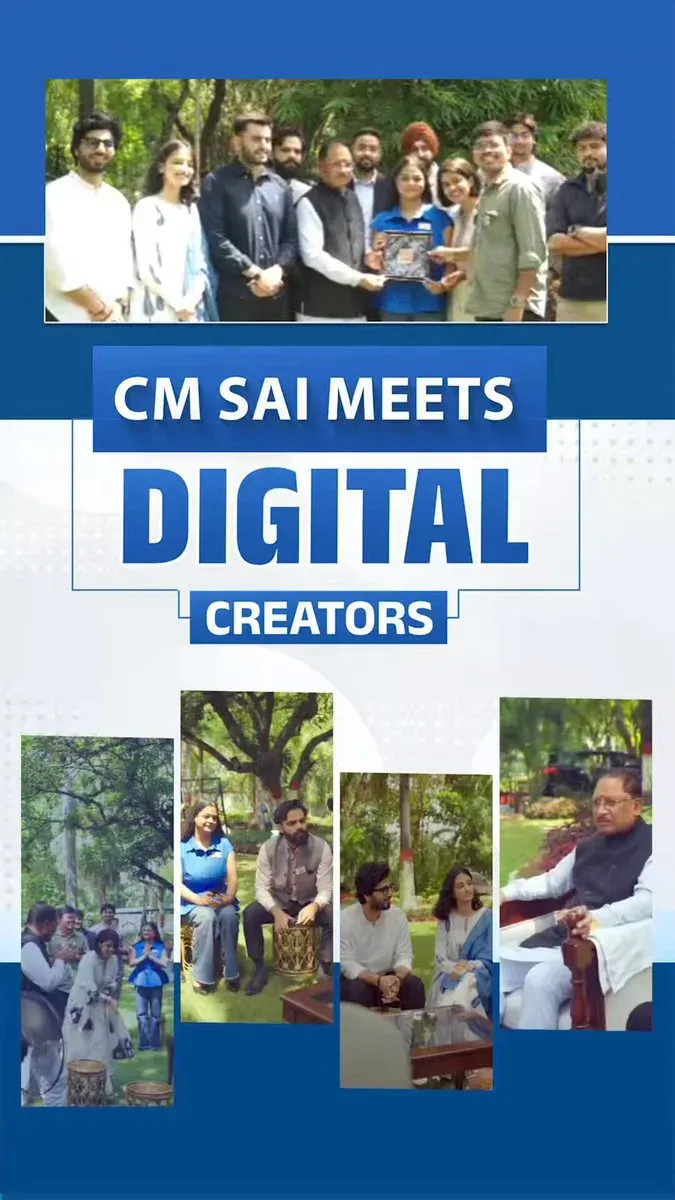 CM Sai Meets Digital Creators at CMO Residence