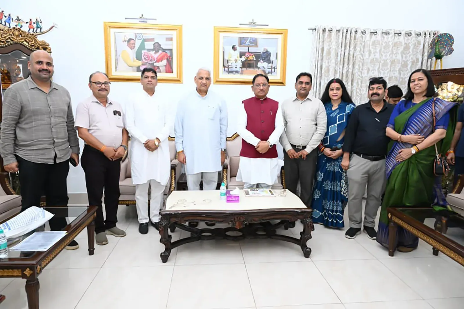 CM Sai meets Laghu Udyog Bharati ahead of 14th IIF in Raipur