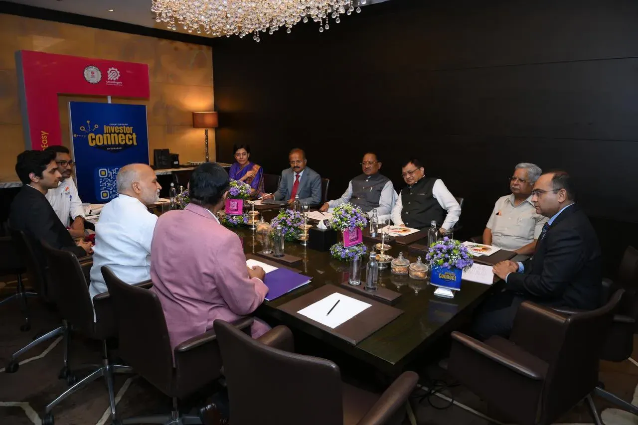 CM Sai meets Ramky Group chief at Chhattisgarh Investor Connect