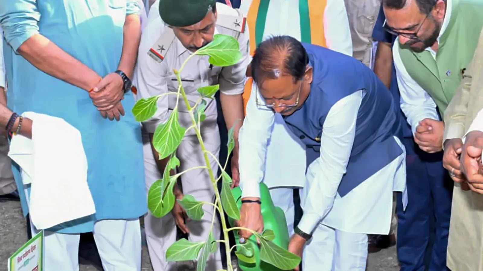 CM Sai Plants Sapling Under 'Ek Ped Maa Ke Naam' on World Environment Day