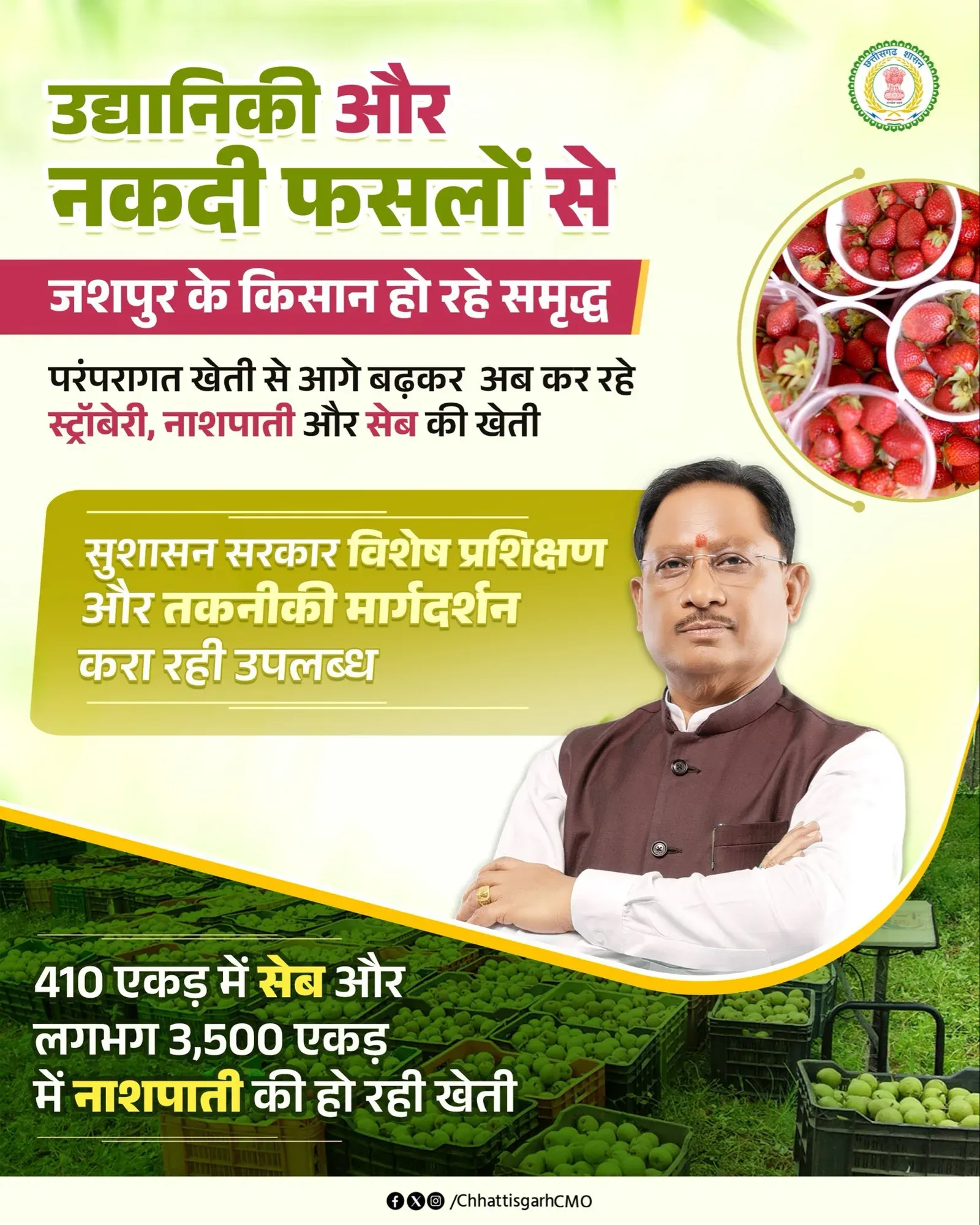 CM Sai Pushes Chhattisgarh Farmers Toward Horticulture