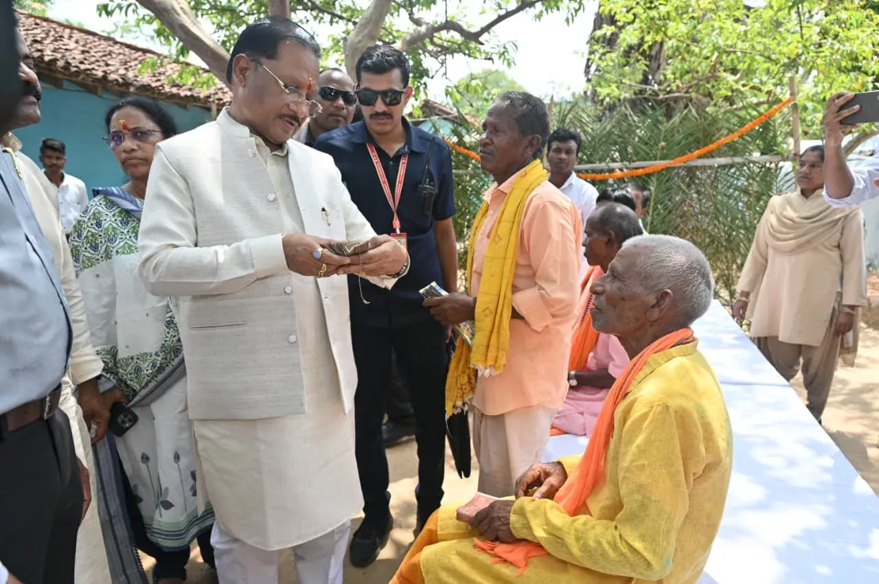CM Sai Reviews 150-Year-Old Manuscripts in Kondagaon