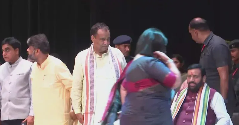CM Saini attends Ambala MC Mayor oath ceremony