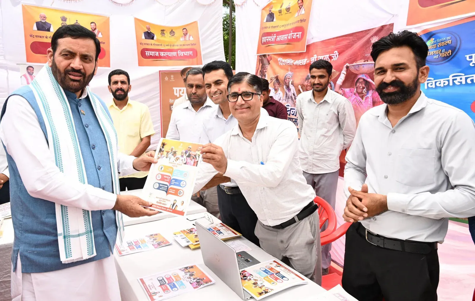 CM Saini Attends Jan Kalyan Shivir in Sirsa to Mark 12 Years of NDA Rule