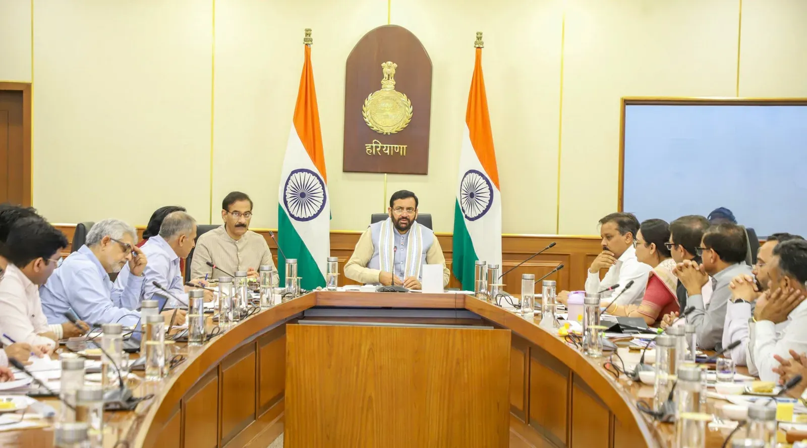 CM Saini Chairs Haryana Vision-2047 Meet on Farm Modernisation