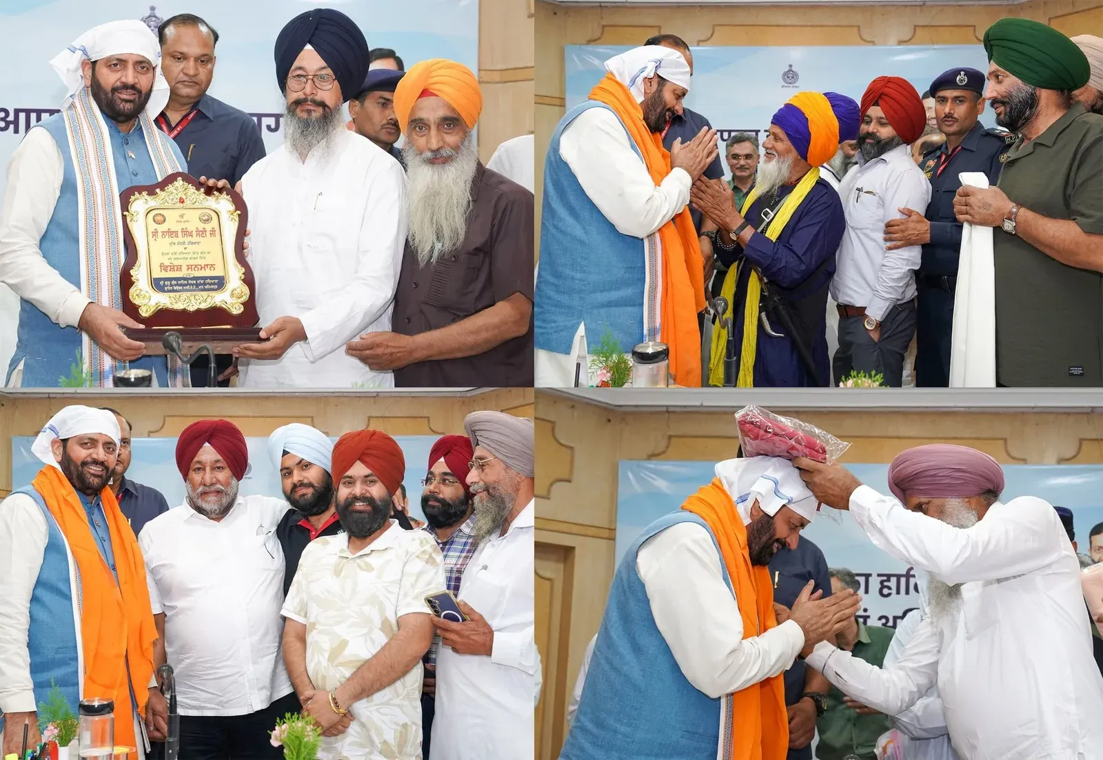 CM Saini Honoured by Sikh Community for Service and Dedication