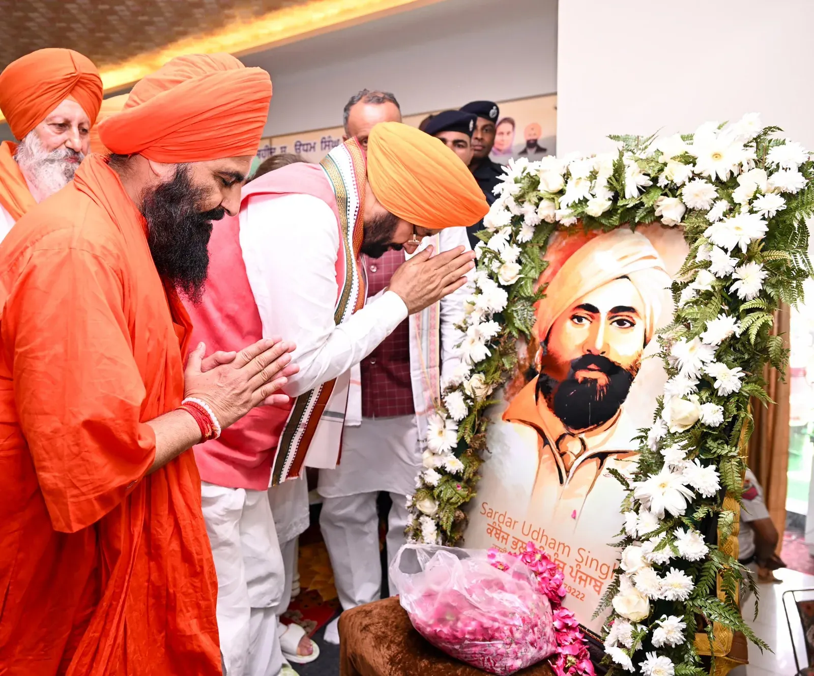 CM Saini Honours Udham Singh on 87th Martyrdom Day in Sanaur