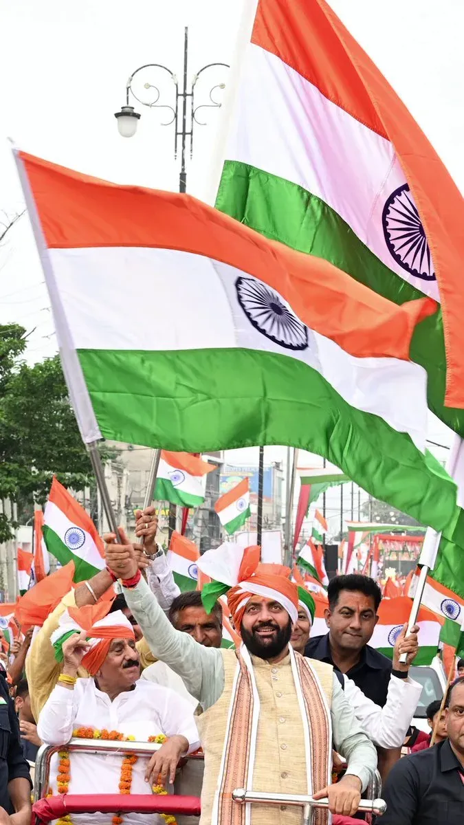 CM Saini Joins Har Ghar Tiranga Push on Independence Week