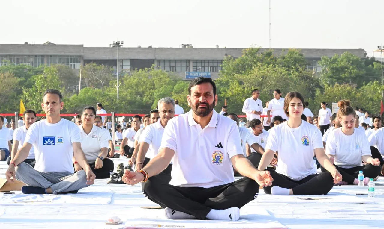 CM Saini joins International Yoga Day event in Panchkula