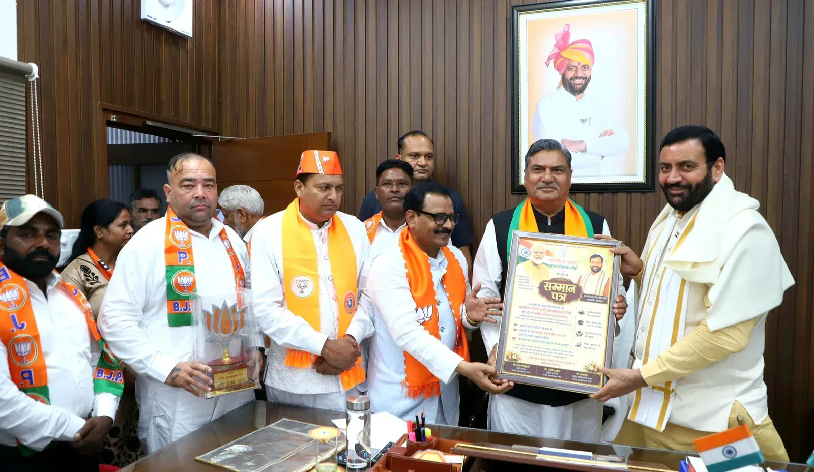 CM Saini Meets BJP Minority Morcha Punjab Delegation